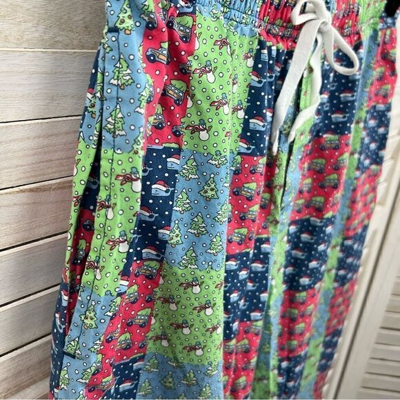 Vineyard Vines Sleepwear Patchwork Christmas Pajama PJ Pants Small - Picture 4 of 9